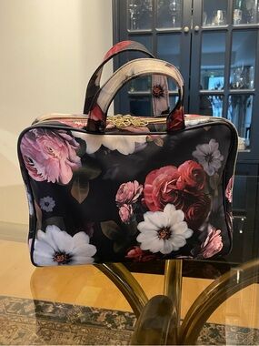 Floral Tote Bag - For Cosmetics and/or Travel